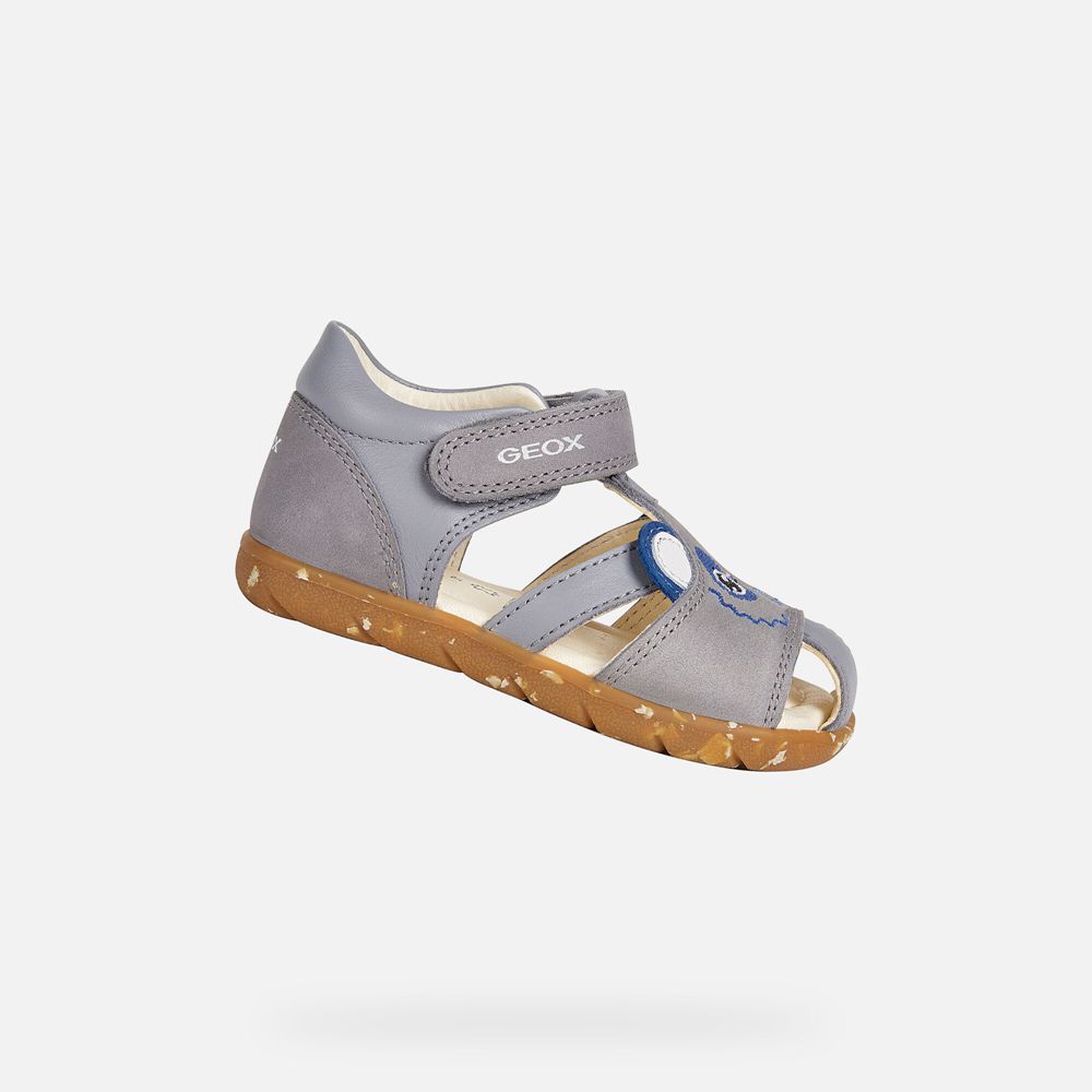 Sandales Geox Alul Boy - Grise - Bebe 592764-NMP